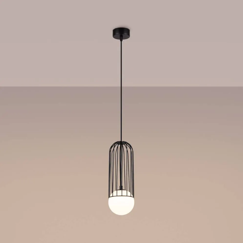 Lampa wisząca BRINA 1 czarna | sklep MIRAT kolekcja brina