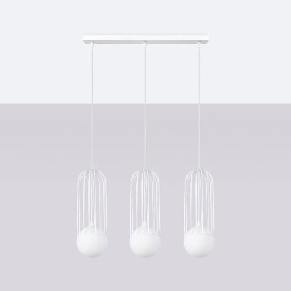 Lampa wisząca BRINA 3L biała | sklep MIRAT kolekcja brina