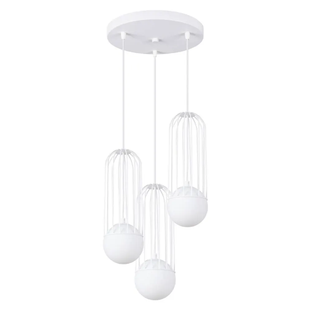 Lampa wisząca BRINA 3P biała | sklep MIRAT kolekcja brina