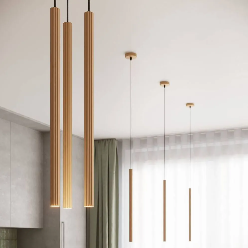 Lampa wisząca ARCHE 3P złota | sklep MIRAT kolekcja arche