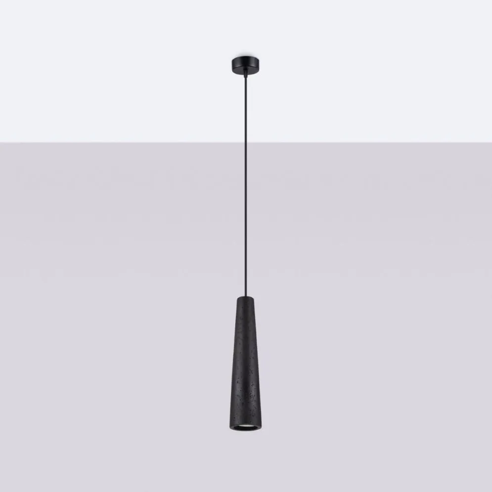 Lampa wisząca ELECTRA czarna beton | sklep MIRAT kolekcja electra