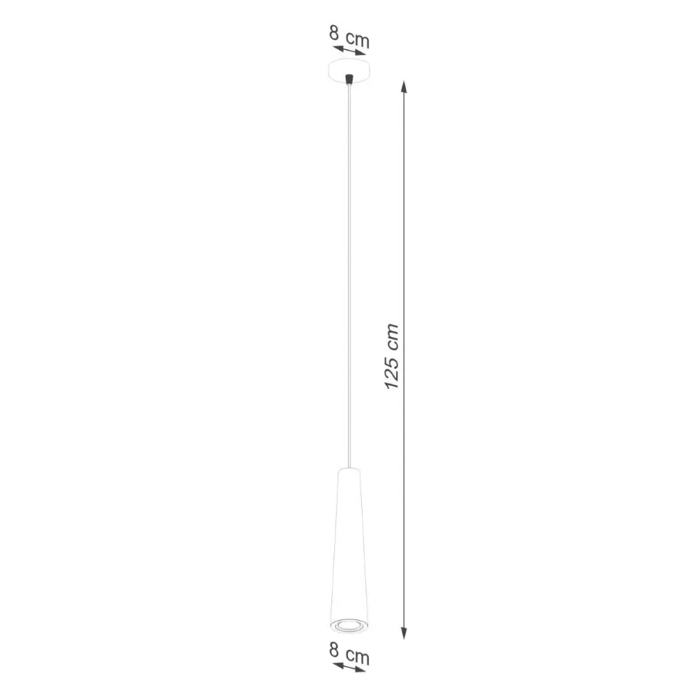 Lampa wisząca ELECTRA czarna beton | sklep MIRAT kolekcja electra