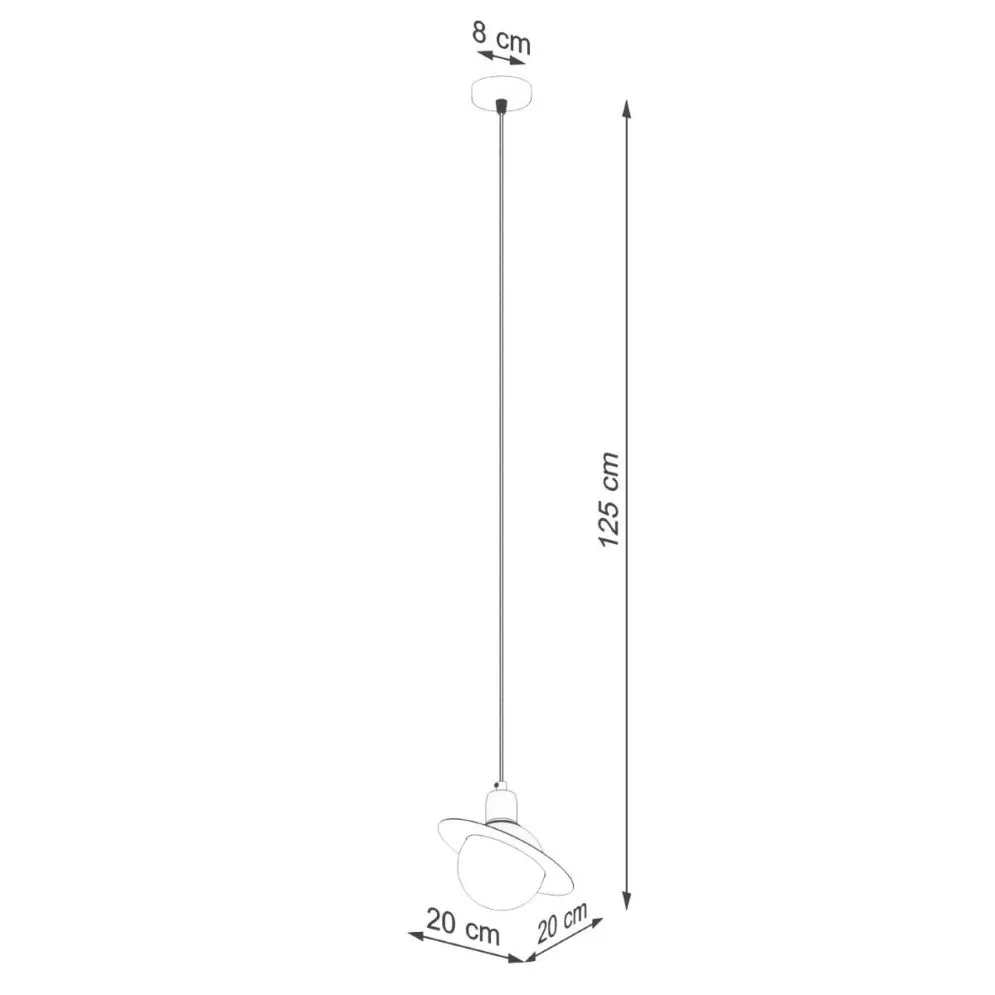 Lampa wisząca HYPERION 1 biały | sklep MIRAT  kolekcja hyperion