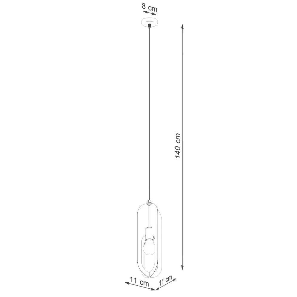 Lampa wisząca NICUS 1 biała | sklep MIRAT kolekcja nicus