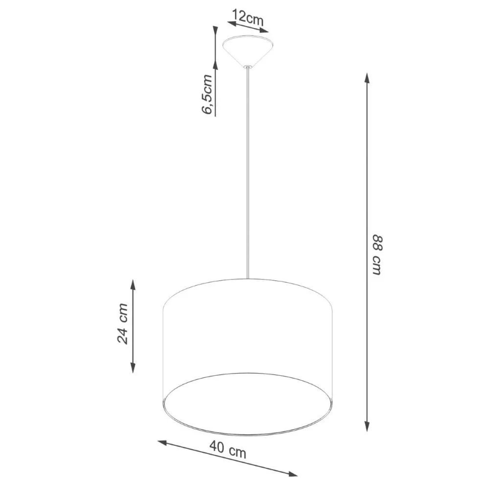 Lampa wisząca NOVA 40 czarna | sklep MIRAT  kolekcja NOVA