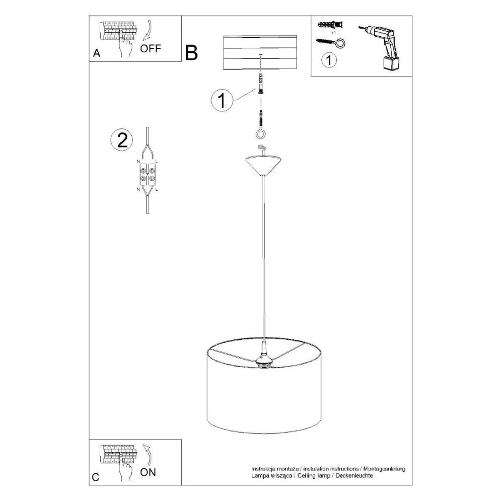 Lampa wisząca NOVA 40 czarna | sklep MIRAT  kolekcja NOVA
