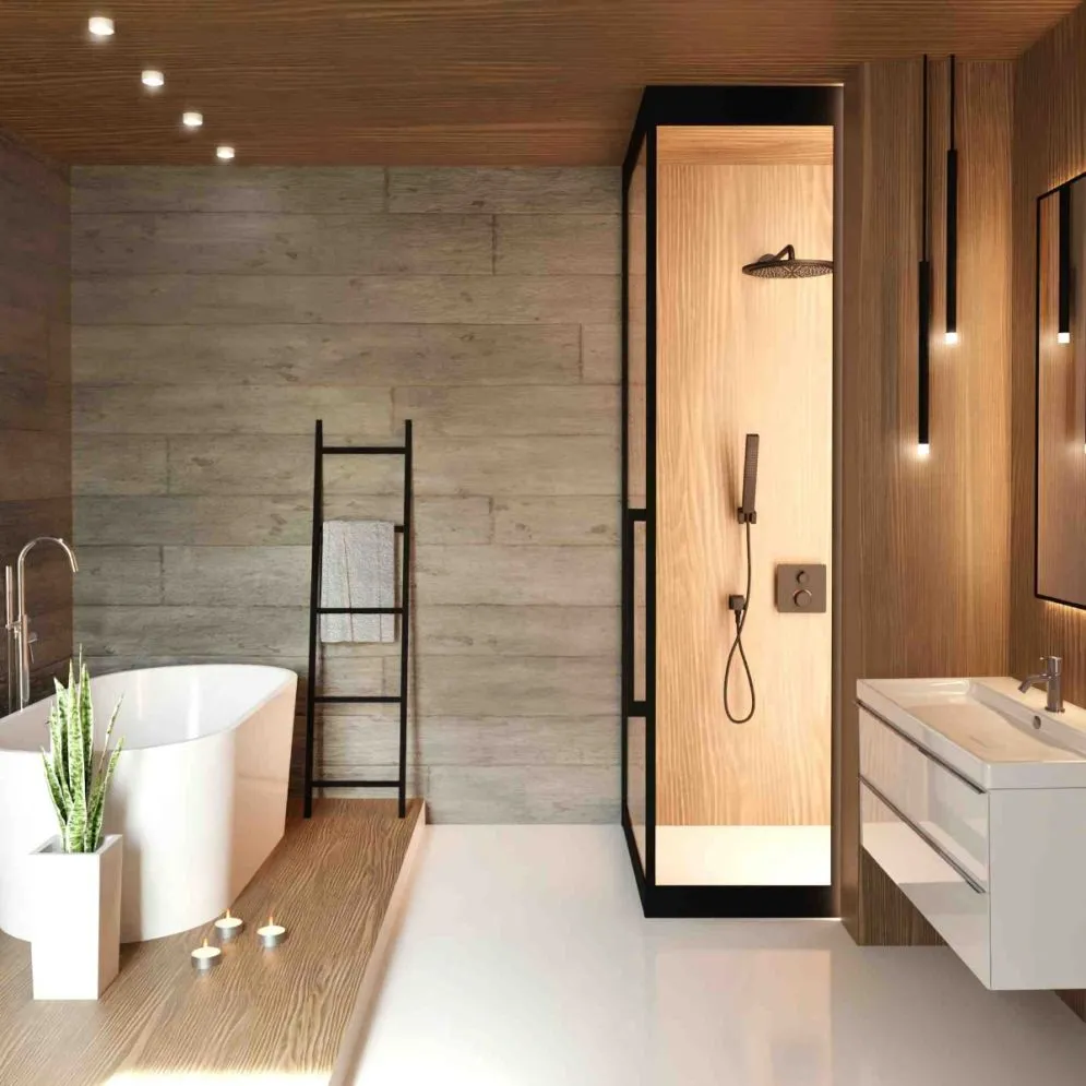 Wieszak na ręczniki KDM-05 czarny łazienkowy stojący drabinka | MIRAT. styl LOFT