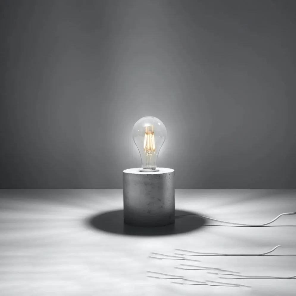 Lampa biurkowa SALGADO beton | sklep MIRAT kolekcja salgado