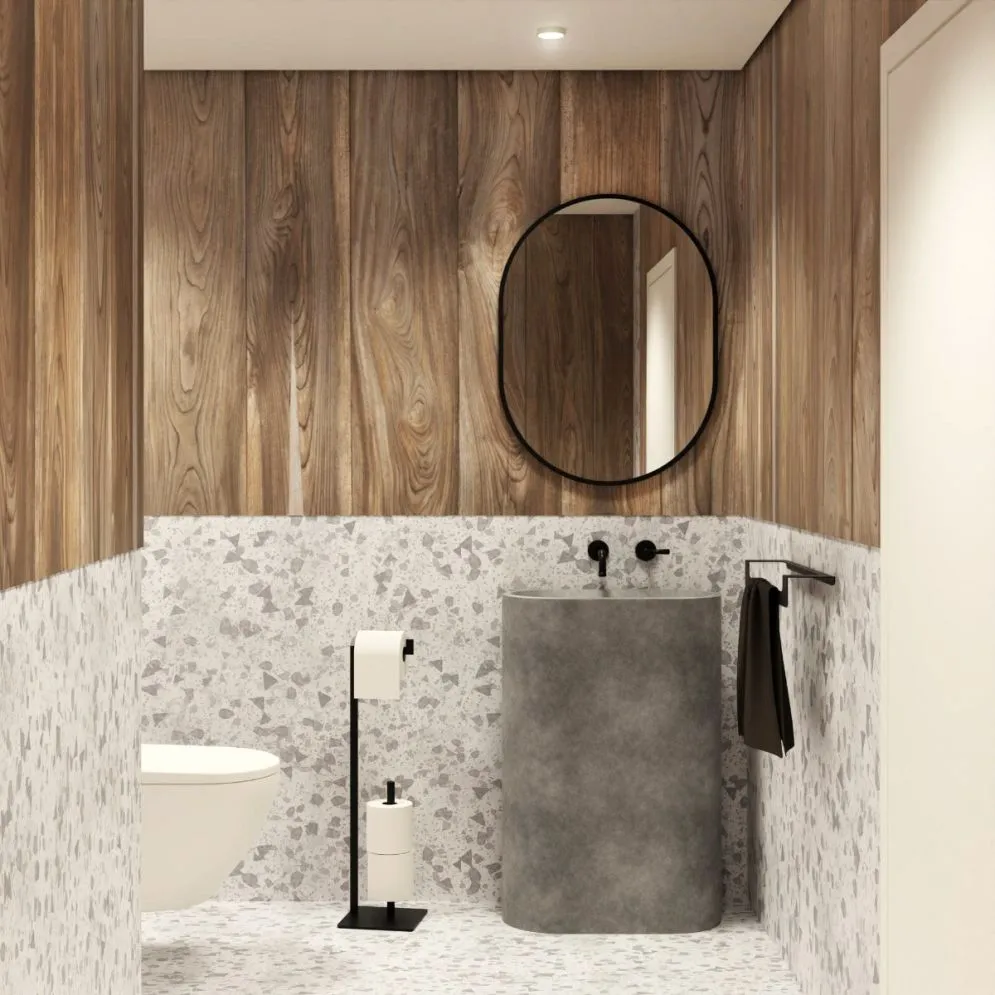 Stojak na papier REGARD PLUS czarny metalowy | MIRAT. w stylu LOFT kolekcja