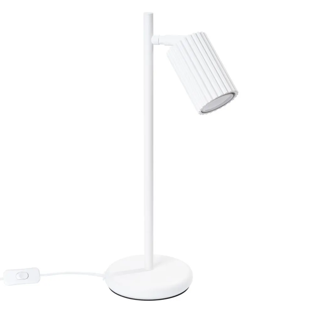 Lampa biurkowa KARBON biała | sklep MIRAT  kolekcja karbon