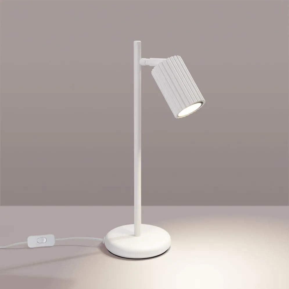 Lampa biurkowa KARBON biała | sklep MIRAT  kolekcja karbon