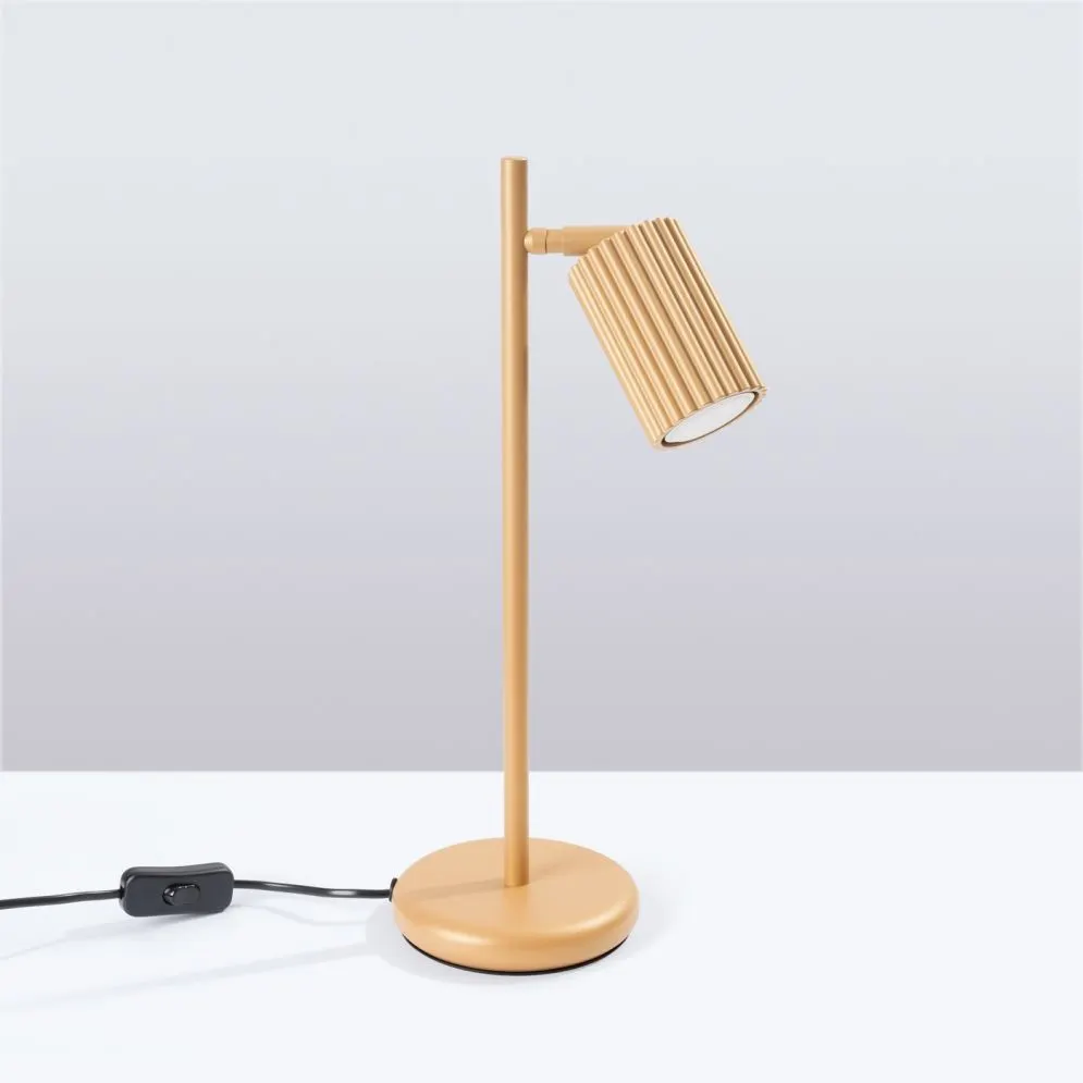 Lampa biurkowa KARBON złota | sklep MIRAT  kolekcja karbon