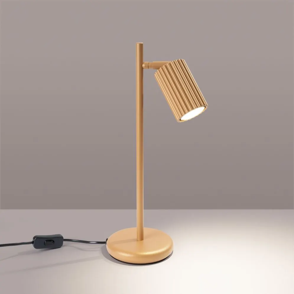 Lampa biurkowa KARBON złota | sklep MIRAT  kolekcja karbon