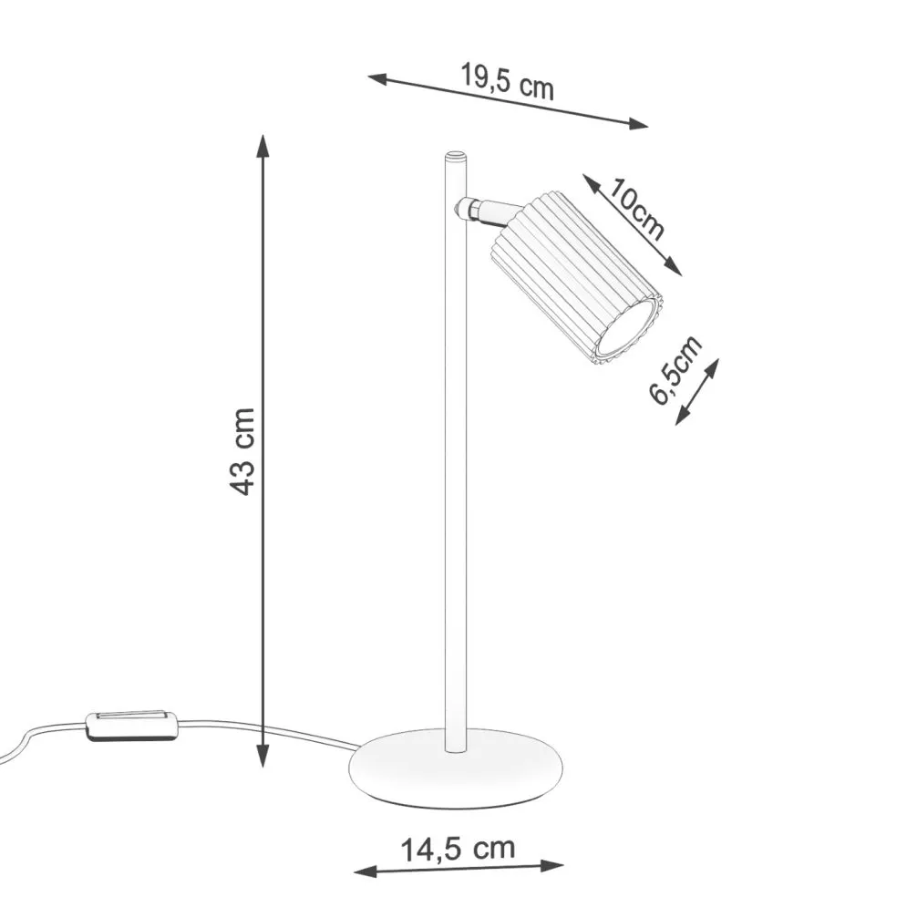 Lampa biurkowa KARBON zielona oliwka | sklep MIRAT  kolekcja karbon