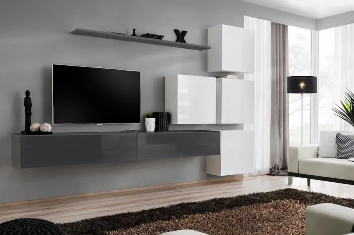 Meblościanka SWITCH IX siedmioczęściowa wisząca | MIRAT. w stylu kolekcja SWITCH