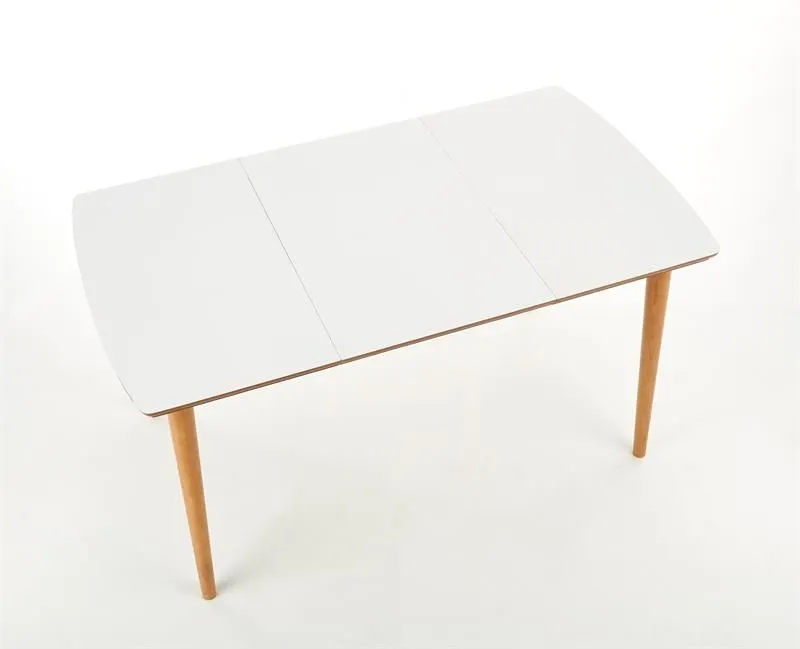 Stół BARRET 90(190)x80 biały rozkładany w stylu skandynawskim | MIRAT. w stylu SKANDYNAWSKI kolekcja