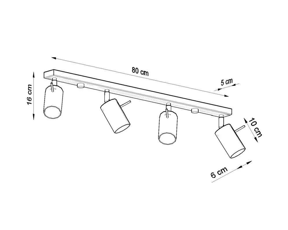 Plafon RING 4L chrom | sklep MIRAT kolekcja ring