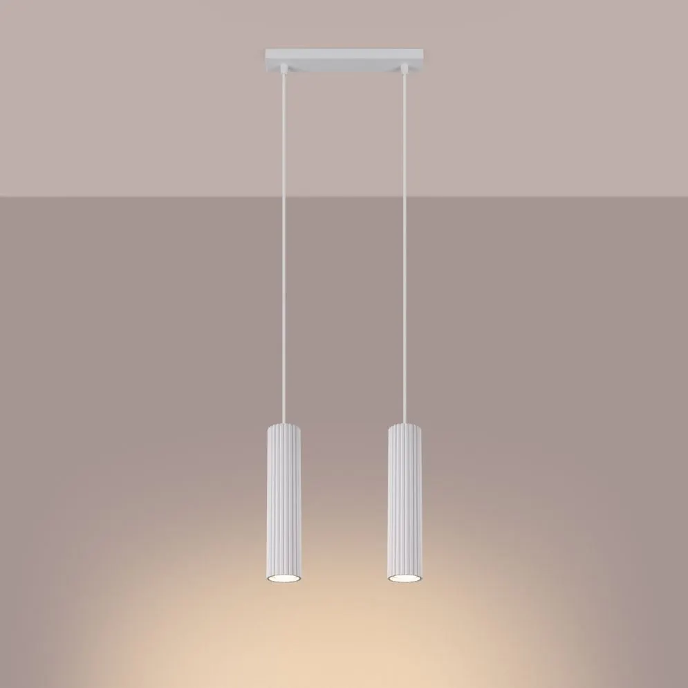 Lampa wisząca KARBON 2 biały | sklep MIRAT kolekcja karbon