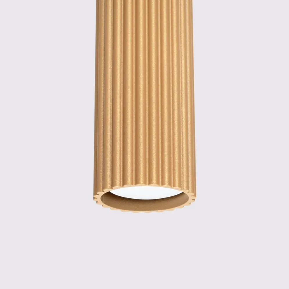 Lampa wisząca KARBON 1 złoty | sklep MIRAT kolekcja karbon