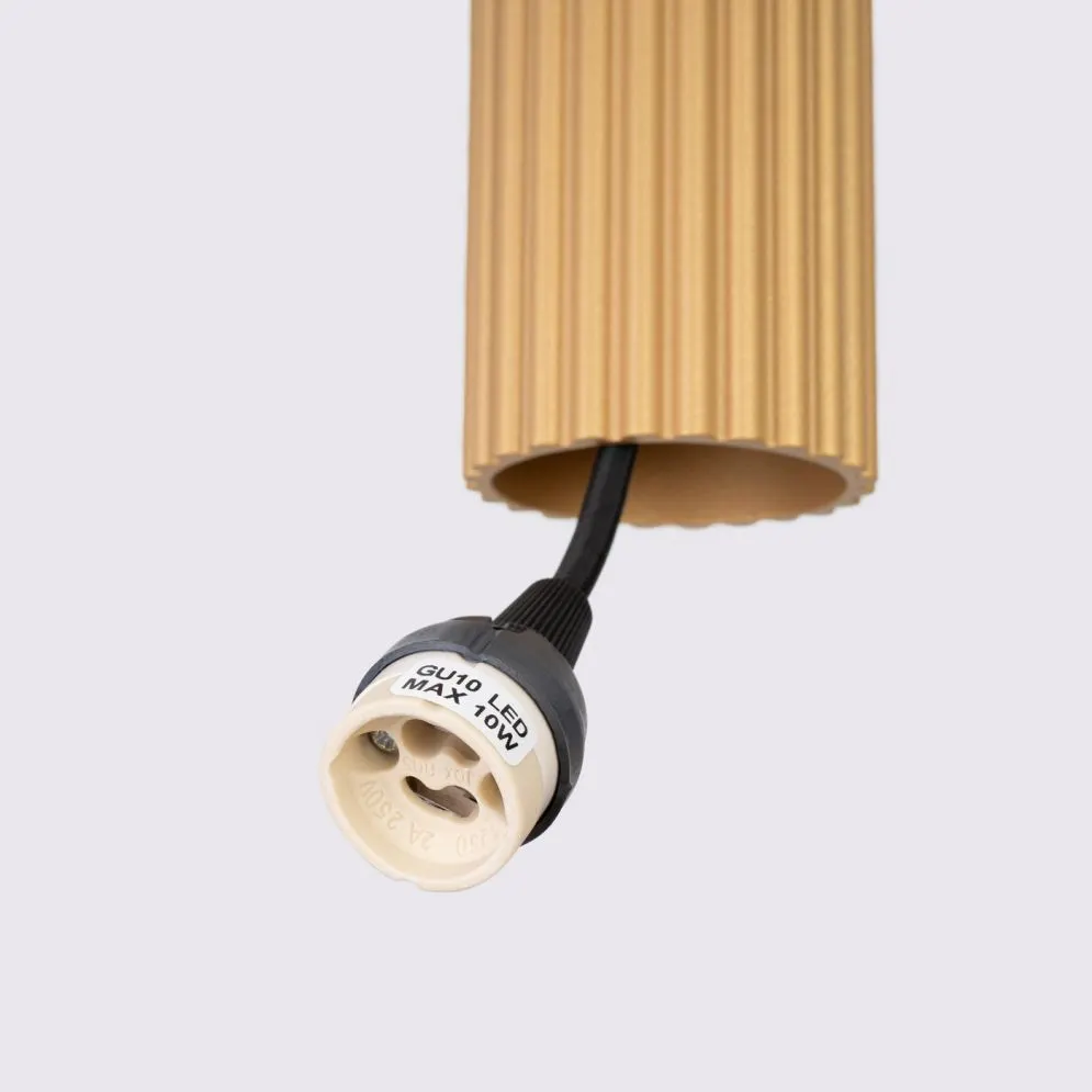 Lampa wisząca KARBON 2 złoty | sklep MIRAT kolekcja karbon