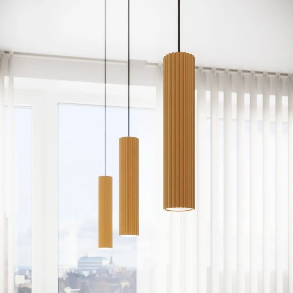 Lampa wisząca KARBON 2 złoty | sklep MIRAT kolekcja karbon
