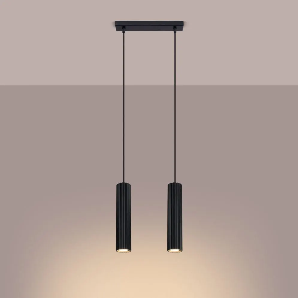 Lampa wisząca KARBON 2 czarny | sklep MIRAT kolekcja karbon