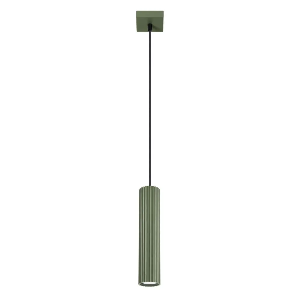 Lampa wisząca KARBON 1 zielony oliwkowy | sklep MIRAT kolekcja karbon