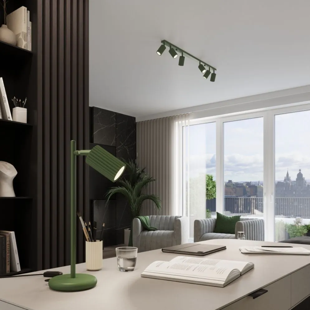 Lampa wisząca KARBON 2 zielona oliwka | sklep MIRAT kolekcja karbon