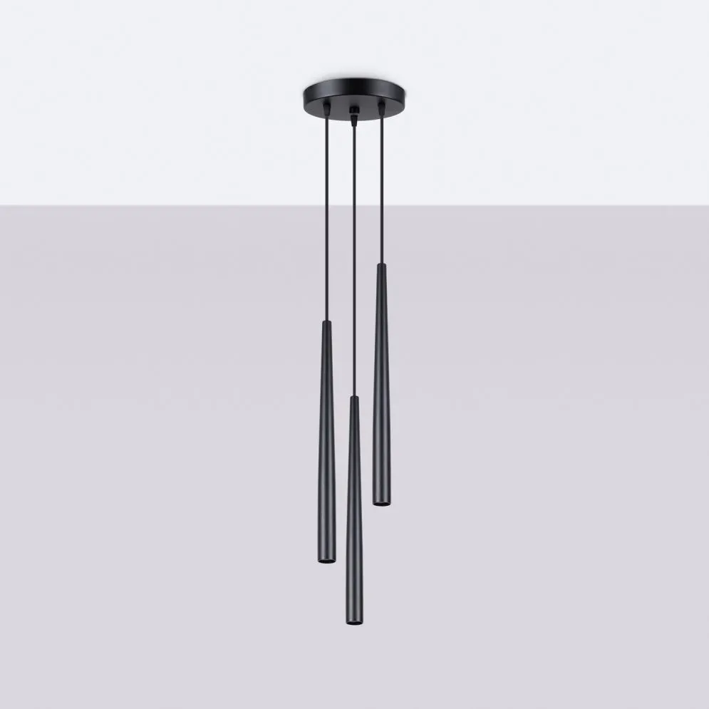 Lampa wisząca BLISS 3P czarna | sklep MIRAT kolekcja bliss
