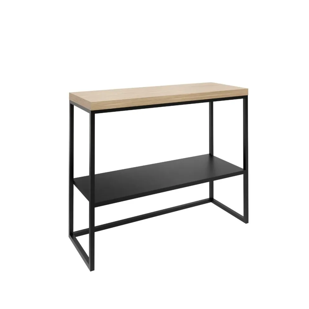 Szafka pod umywalkę LISA 95 cm czarny/dąb loft I sklep meblowy MIRAT. styl LOFT