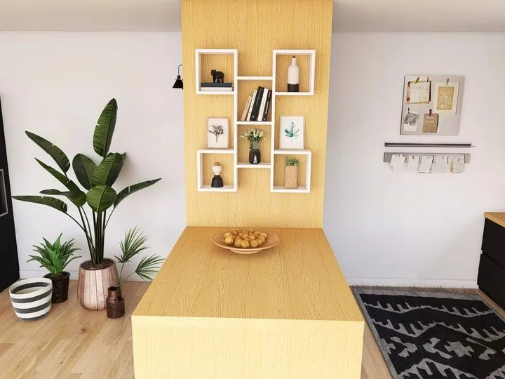 Półka ALESIA 10\ szara wisząca do salonu | MIRAT. styl LOFT