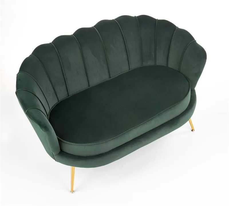 Sofa AMORINITO XL ciemno zielona w stylu glamour | MIRAT. styl GLAMOUR, PASTELE