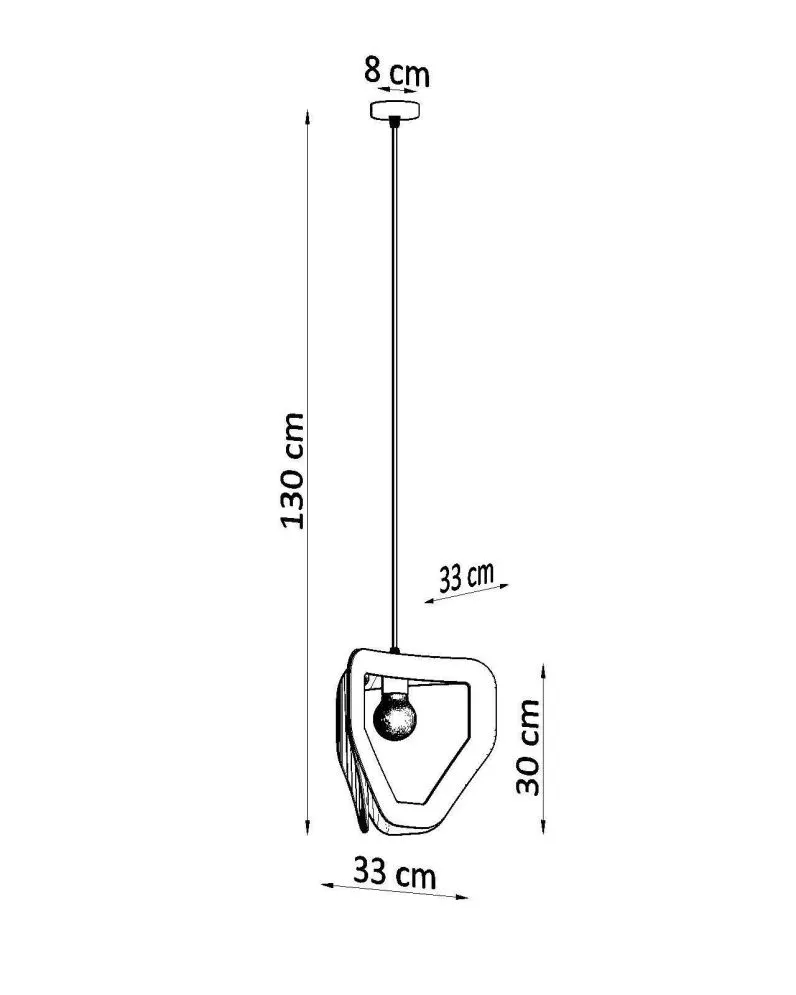 Lampa wisząca TRES czarna | sklep MIRAT  kolekcja tres