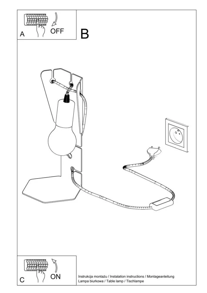 Lampa biurkowa ARBY czarna | sklep MIRAT  kolekcja arby