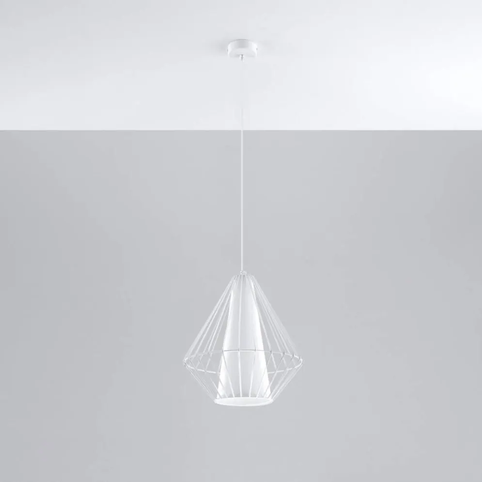 Lampa wisząca DEMI biała | sklep MIRAT  kolekcja demi