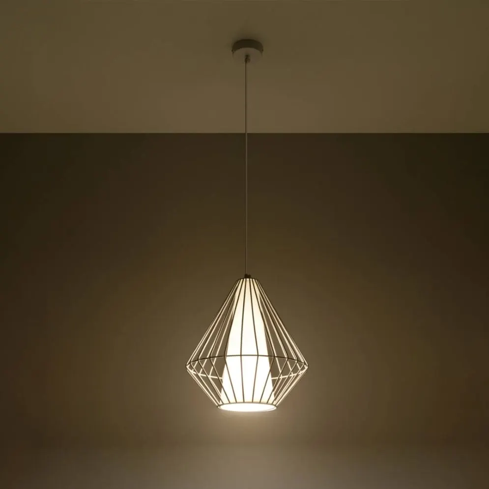 Lampa wisząca DEMI biała | sklep MIRAT  kolekcja demi