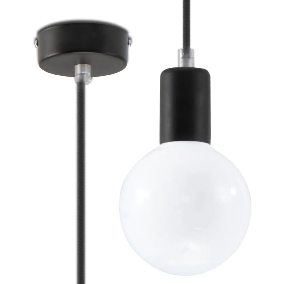 Lampa wisząca EDISON czarna | sklep MIRAT kolekcja edison