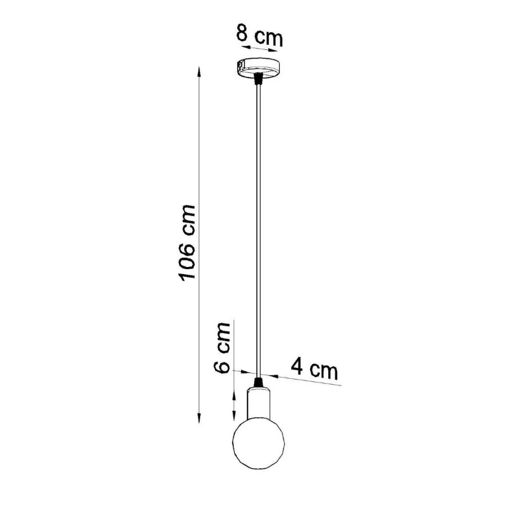Lampa wisząca EDISON czarna | sklep MIRAT kolekcja edison