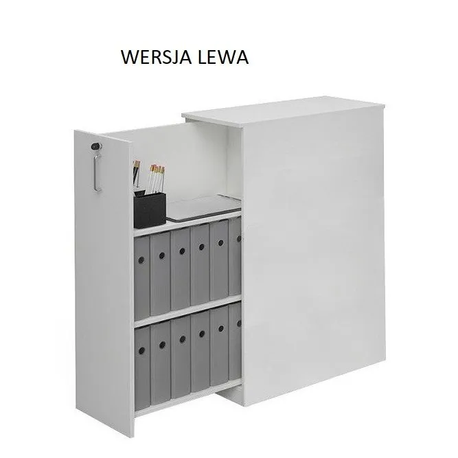 Szafka na dokumenty EASY SPACE 40cm prawa/lewa niebieska/biała wysuwana I sklep meblowy MIRAT.