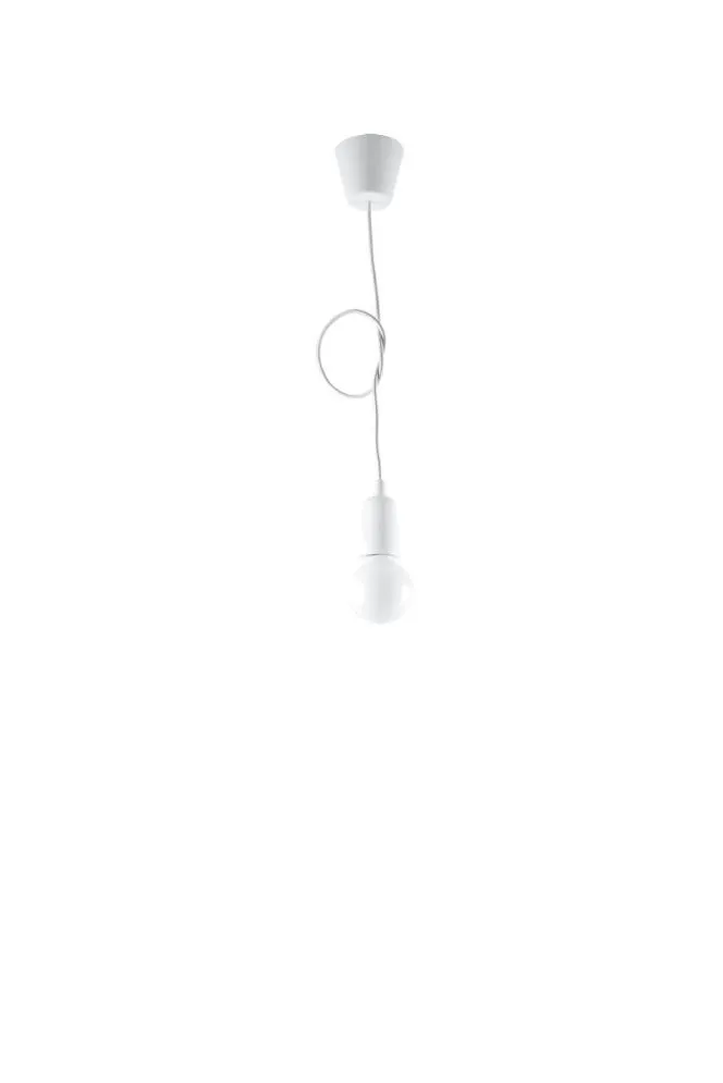 Lampa wisząca DIEGO 1 biała | sklep MIRAT kolekcja diego