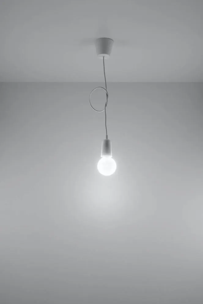 Lampa wisząca DIEGO 1 biała | sklep MIRAT kolekcja diego