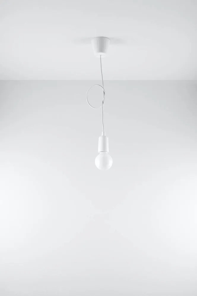 Lampa wisząca DIEGO 1 biała | sklep MIRAT kolekcja diego