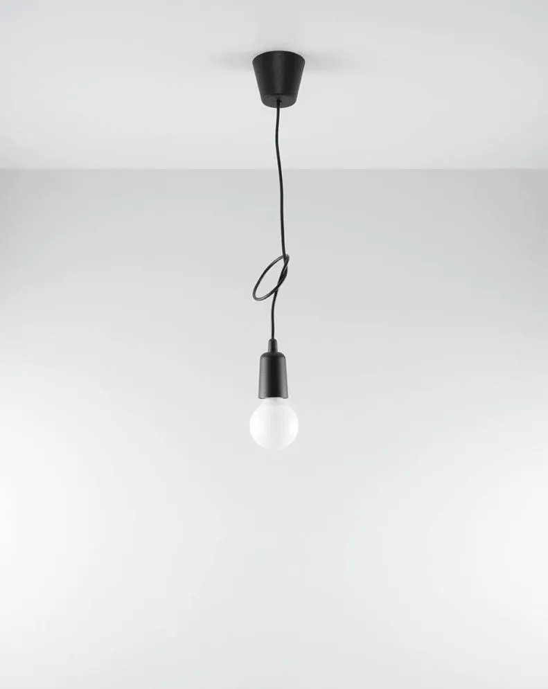 Lampa wisząca DIEGO 1 czarna | sklep MIRAT kolekcja diego