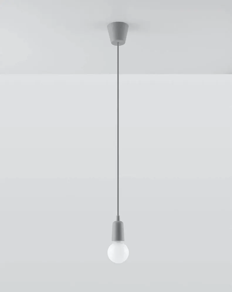 Lampa wisząca DIEGO 1 szara | sklep MIRAT kolekcja diego
