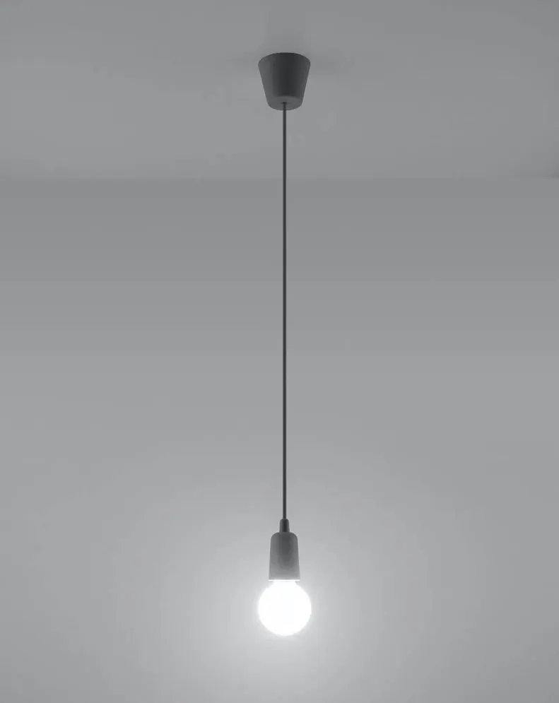 Lampa wisząca DIEGO 1 szara | sklep MIRAT kolekcja diego