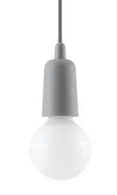Lampa wisząca DIEGO 1 szara | sklep MIRAT kolekcja diego