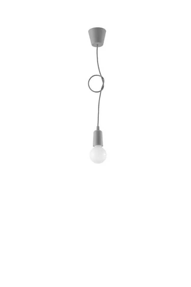 Lampa wisząca DIEGO 1 szara | sklep MIRAT kolekcja diego