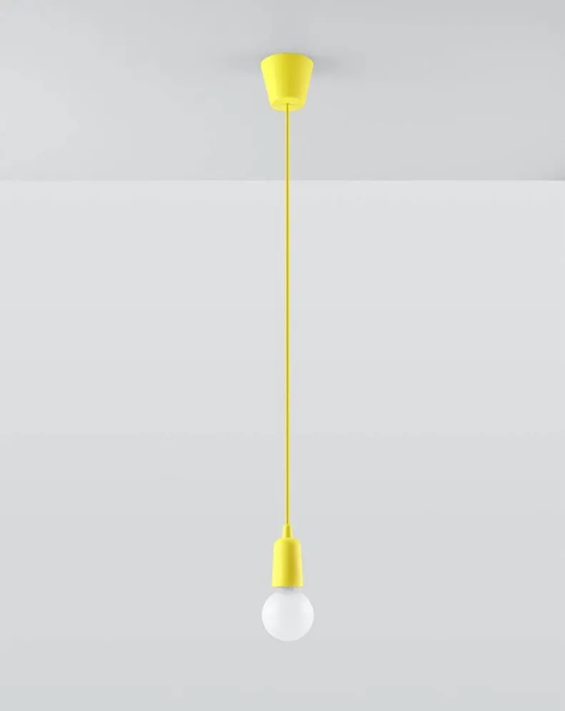 Lampa wisząca DIEGO 1 żółta | sklep MIRAT kolekcja diego