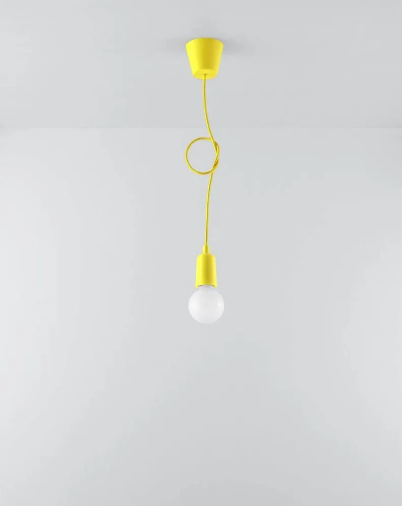 Lampa wisząca DIEGO 1 żółta | sklep MIRAT kolekcja diego