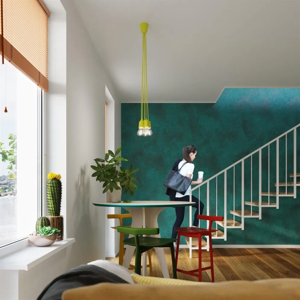 Lampa wisząca DIEGO 1 żółta | sklep MIRAT kolekcja diego